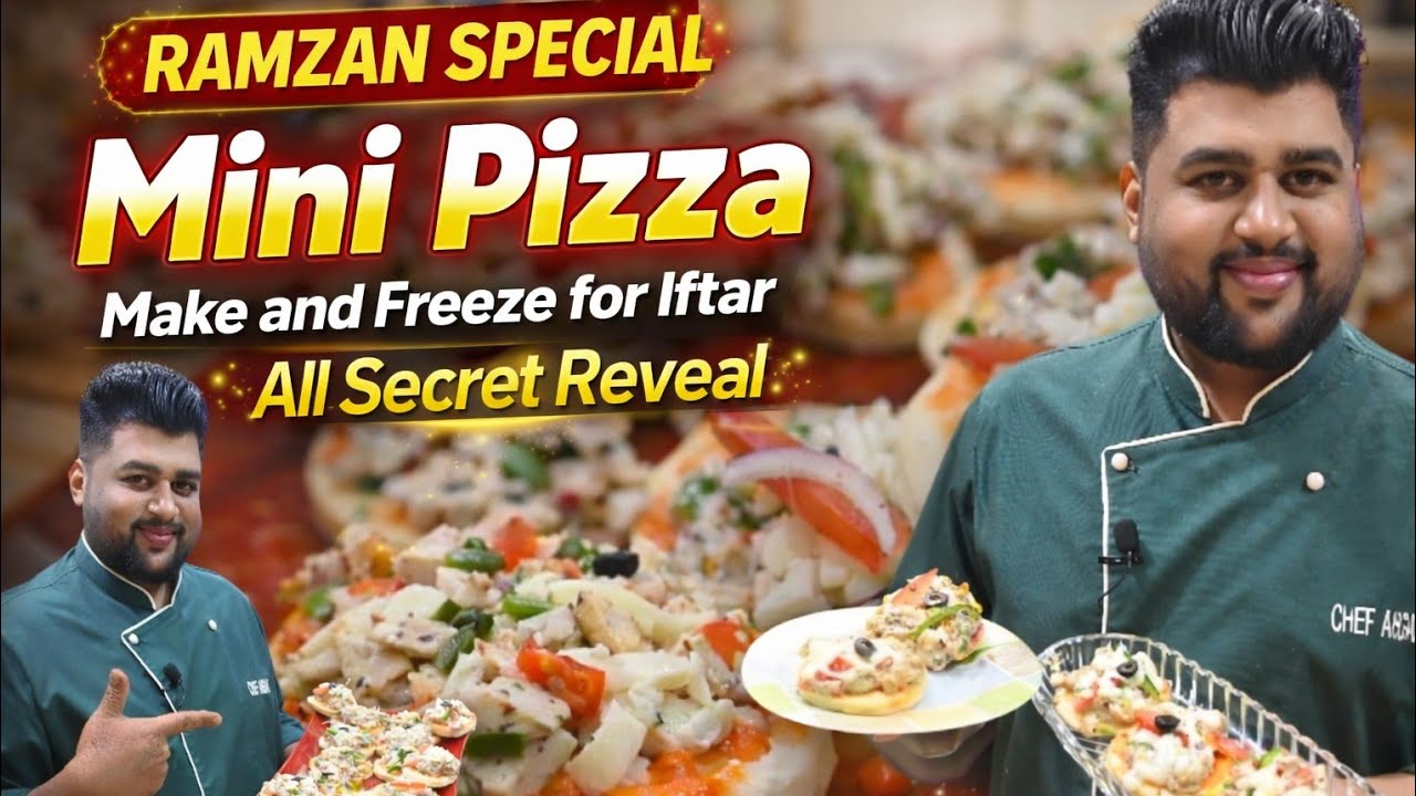 Mini Pizza Without Oven | Make & Freeze for Ramzan | Easy Homemade Recipe