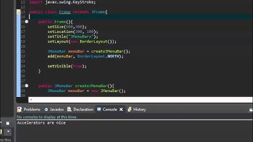 Java Swing - JMenuBar