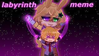 Labyrinth Meme // Glitchtrap and Jeremy (Help wanted) // FNaF [Gacha Club]