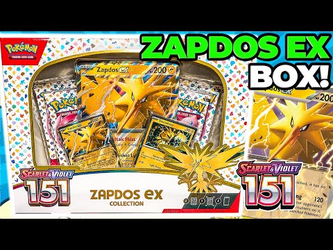 Pokemon 151 Zapdos ex Box OPENING! *I PULLED IT FINALLY!* 