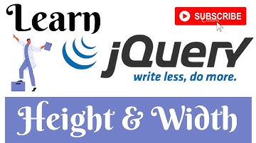 jQuery Lecture - 45 Height & Width Method Tutorial in Hindi / Urdu