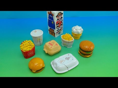 MCDONALD'S CHANGEABLES 1988 TRANSFORMING FOOD COLLECTIONS