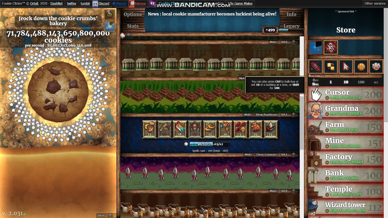 Cookie Clicker, Part 1 of trying to get 10 JavaScript Consoles