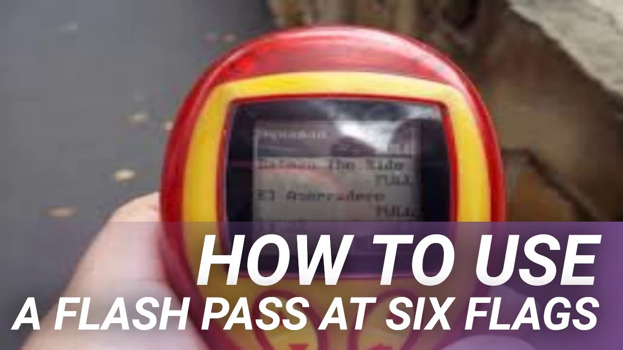 How To Use A Flash Pass At Six Flags YouTube