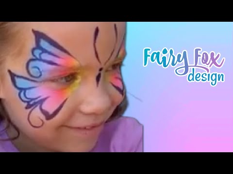 Simple & Stunning: full face BUTTERFLY face painting tutorial