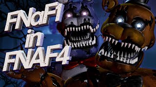 FNaF1 in FNaF4! Modeling, Animation and GAMEPLAY!