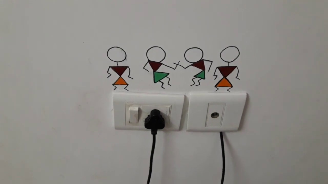Switch board art # DIY# Simple - YouTube