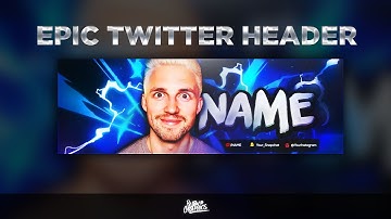 FREE GFX: Free Photoshop Twitter Header Template: Clean 2D Epic Style Banner-Header Design [2019]