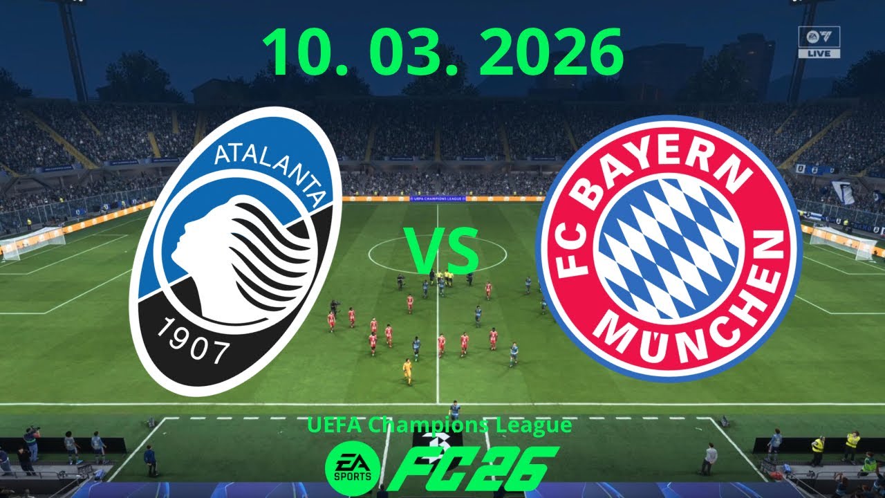 Atalanta vs FC Bayern Munchen | UEFA Champions League 10. 03. 2026 | FC26 PS5
