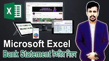 Microsoft Office Excel এ Bank Statement (ব্যাংক স্টেটমেন্ট) তৈরীর সহজ নিয়ম  | Fazlul Karim Hridoy