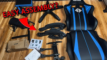 HOFFREE Gaming Chair With Speakers And Lights - Assembly & Reveiw