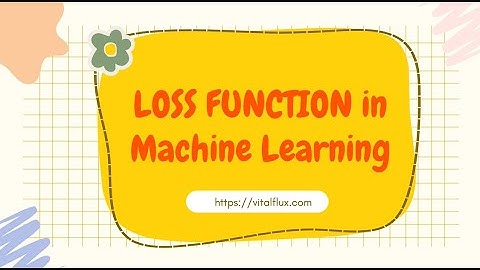 Loss Function in Machine Learning | #machinelearning #deeplearning