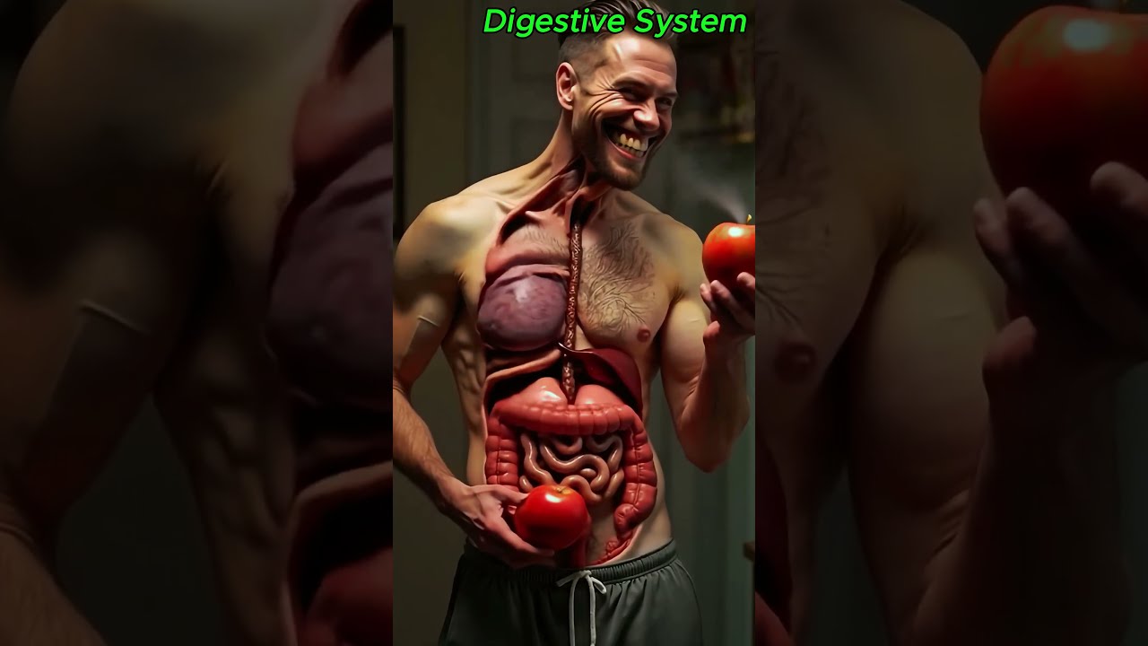 See Your Digestive System In Action HealthyEating HumanAnatomy DigestiveSystem SurrealArt