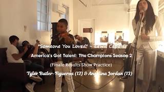 Someone You Loved -Lewis Capaldi- #AGTChampions S2 - Tyler Butler-Figueroa Violinist Angelina Jordan