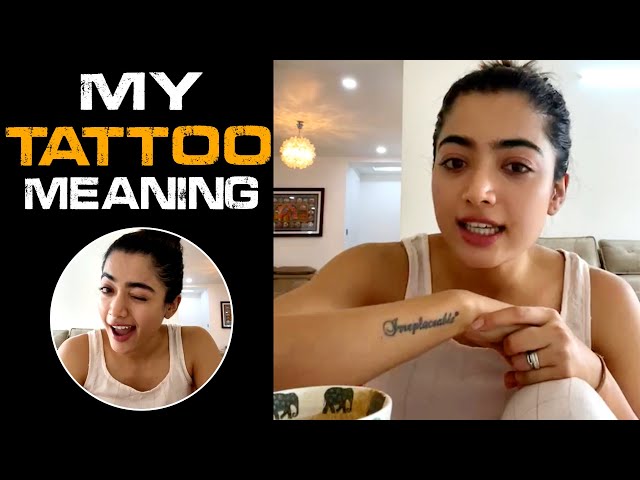 Rashmika mandanna  on Instagram Irreplaceable   rashmikamandanna        instagood i  Tattoo quotes Hand  tattoos Hand tattoos for women