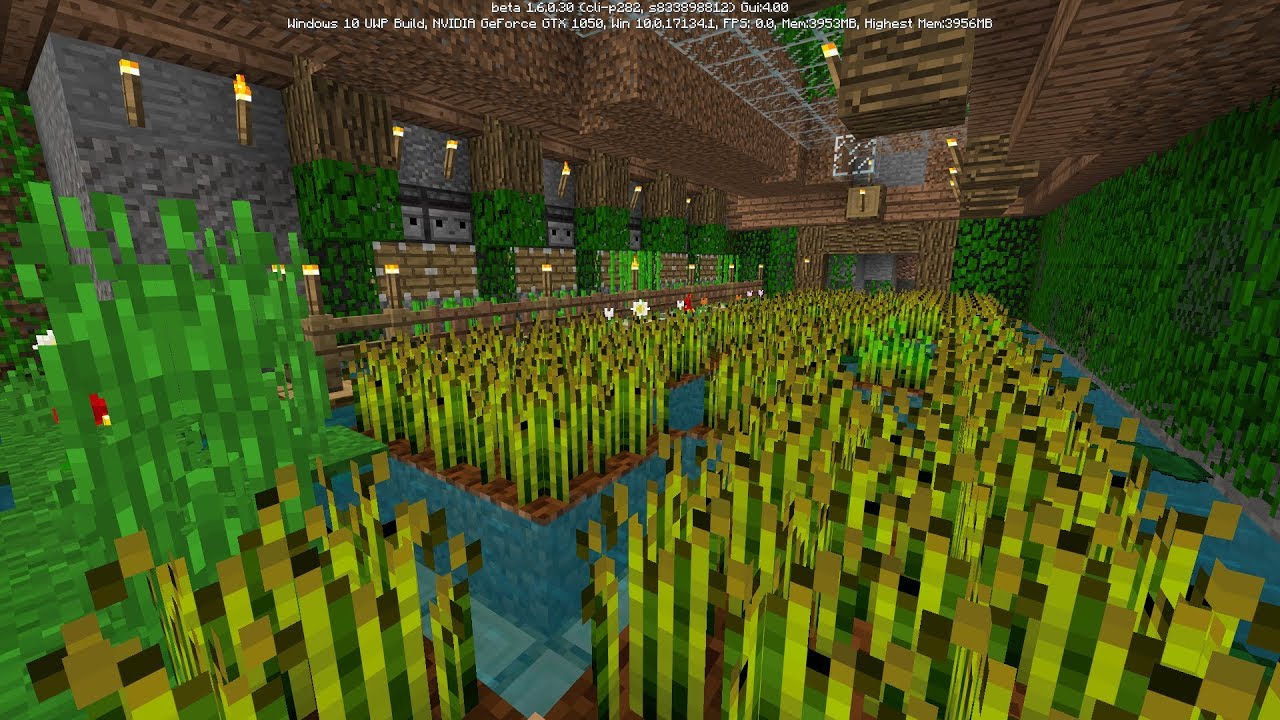 How to make THE ULTIMATE GARDEN in Minecraft Pocket Edition