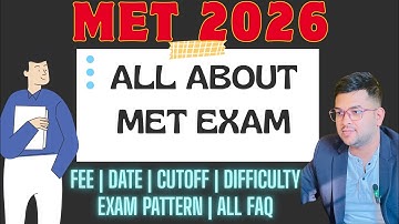 Manipal entrance exam 2026 All you need to know | Complete New pattern #MET #Cutoff #application