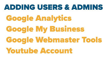 FAST TUTORIAL: How to add a user or admin to Google Analytics Google My Business & Webmaster Youtube