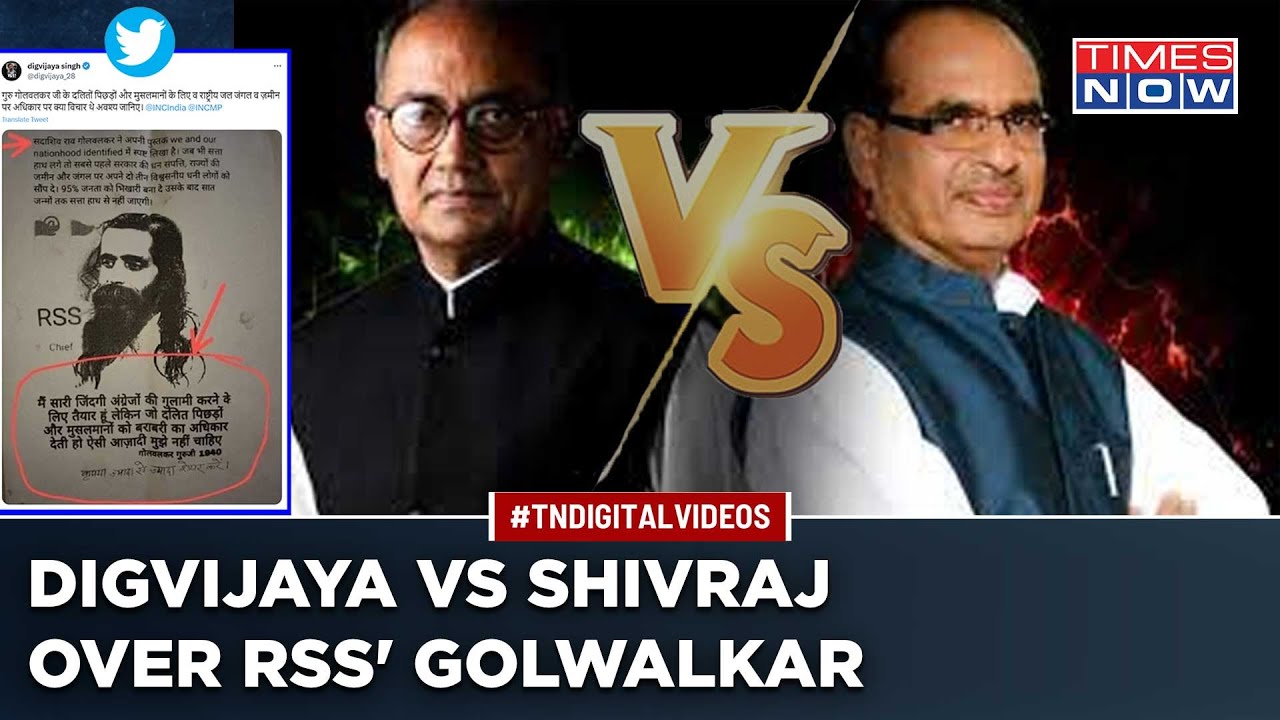 ‘Photoshopped’: Digvijaya Singh’s Controversial Post On RSS Ideologue Golwalkar Angers Shivraj Singh