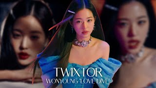 SLOWMO twixtor Wonyoung mv 'Love Dive' clips for edits 4K 2K