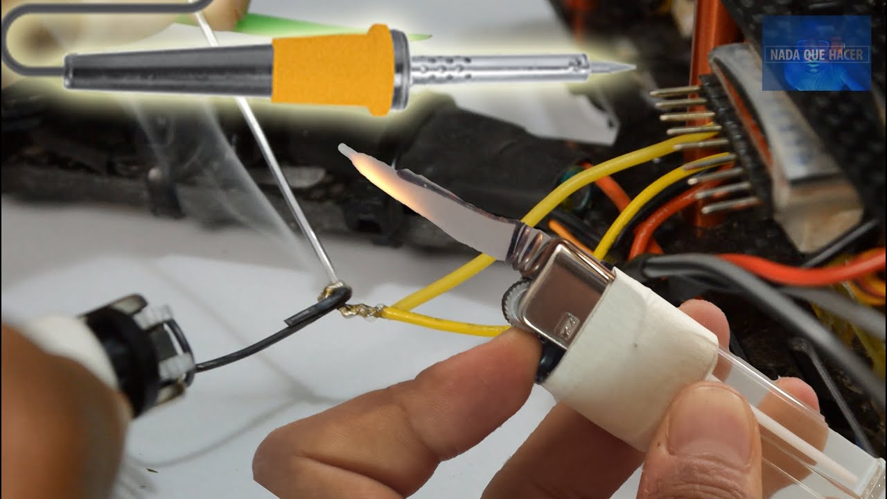 Soldador Cautín de Emergencia / How to make a mini soldering iron 