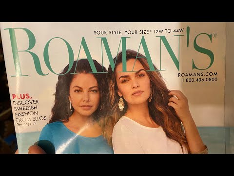 Roaman’s plus size clothing catalog April/May 2021 pt 1 flip through