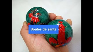 Boules de santé-Meridiaankogels-Bolas la salud -sfere della salute-Chinese cloisonne baoding ball