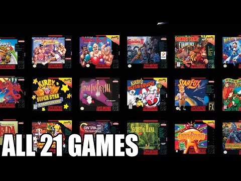 SNES Classic Mini - All 21 Games in 21 Minutes