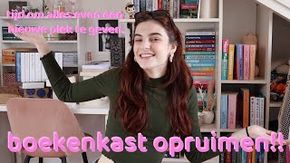 vlog ✨ samen mijn boekenkast opnieuw indelen!! 🌼📚