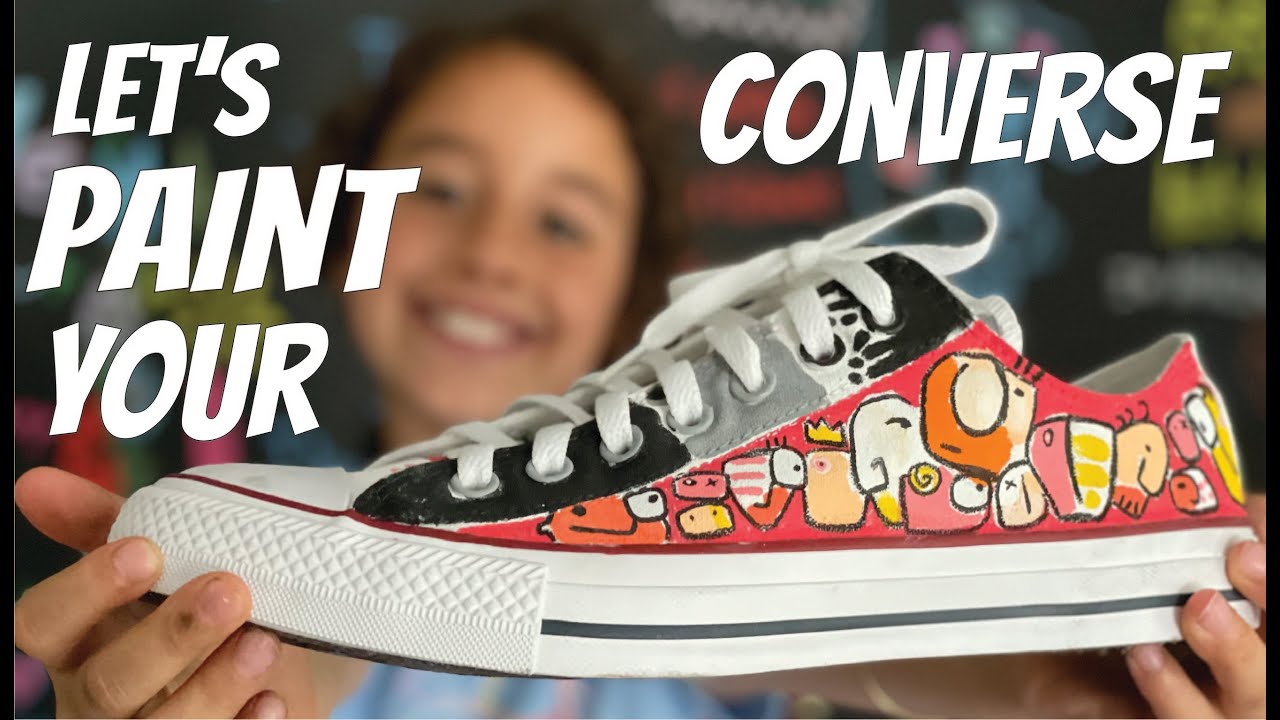 How to Customize Converse with Fabric - the Polka Dot Chair