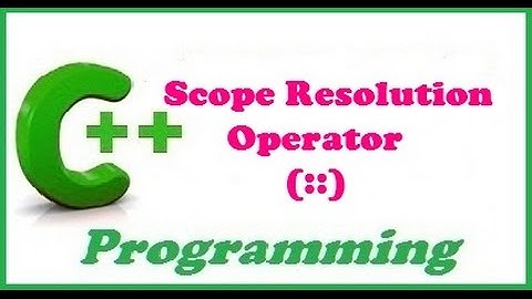 C++ programming video tutorials - scope resolution operator