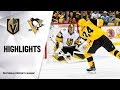 NHL Highlights | Golden Knights @ Penguins 10/19/19