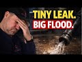 Boiler Room Flood from a Tiny Steam Pipe Leak (This Could’ve Been WAY Worse)