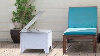 Outdoor Patio Coffee Table with Storage - Leonard - Palram4u