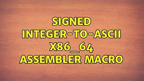 Signed integer-to-ascii x86_64 assembler macro