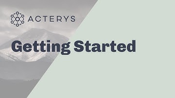 Getting Started With Acterys/Agility Planning