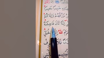 سورة الإسراء، الآية 31 إلى 33، بصوت مشاري راشد العفاسي.