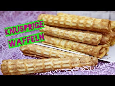 Video: Rezepte Für Waffelröllchencreme