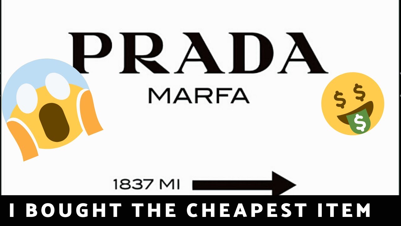 cheapest prada item