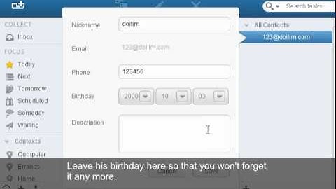 Doit.im for Web: Contact