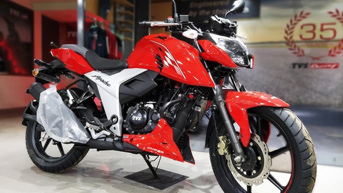 Tvs Apache Rtr 160 2v Bs6 Glossy Red Color Price Single Disc Detailed Review Youtube