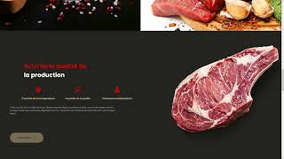 Modern butcher shop website template screenshot 3