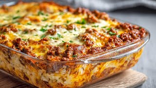 картинка: Запеканка с рисом и мясом от бабушки! Идеальный рецепт запеканки с моцареллой!