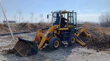 High quality backhoe loader TBL45-16 multifunction front loader and excavator from China TOPONE