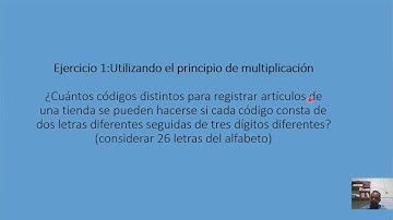 Principios Fundamentales del Análisis combinatorio, (adición y multiplicación)