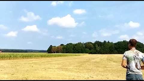 Lidl XL Glider RC Conversion - Maiden Flight [raw footage]