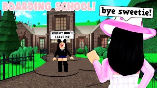 Her FIRST DAY At The *NEW* Boarding School In Bloxburg! (Roblox Family)