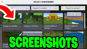 How To Find Minecraft Bedrock Screenshots! - Tutorial