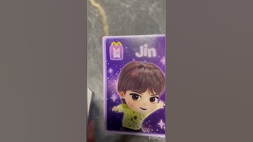 Unboxing McDonald BTS JIN  toy!! #mcdonalds #happymealtoys #bts #jinbts
