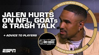 Jalen Hurts on NFL trash talk, the GOAT debate \& advice to young players! | The Bird \& Taurasi Show